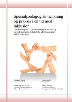 Specialeafhandling - Aalborg Universitet