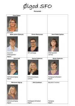 Personale marts 2015 - Ølgod Skole