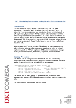 TR-181 Implementation