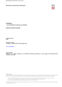 Publisher version - DTU Orbit - Danmarks Tekniske Universitet