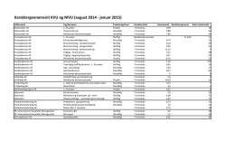 Karaktergennemsnit KVU og MVU (august 2014