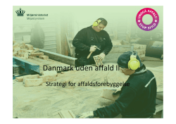 Oplæg om Danmark uden affald II