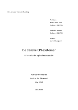 De danske EPJ-systemer - PURE