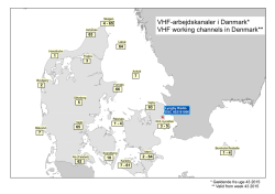 VHF working channel plan