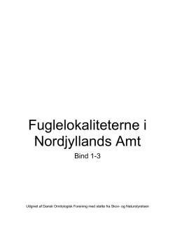 Fuglelokaliteterne i Nordjyllands Amt