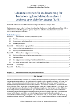biokemi og molekylær biologi