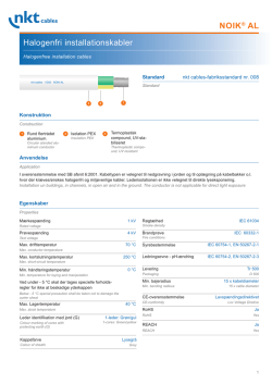 NOIK® AL Halogenfri installationskabler