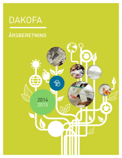 DAKOFAs årsberetning 2014-2015