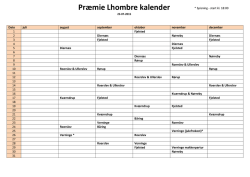 Præmie Lhombre kalender - Fyns L`Hombre