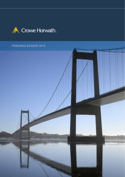 PERSONALEGODER 2015 - Crowe Horwath International