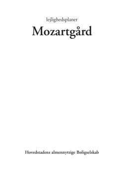 Mozartgård - Dansk almennyttigt Boligselskab