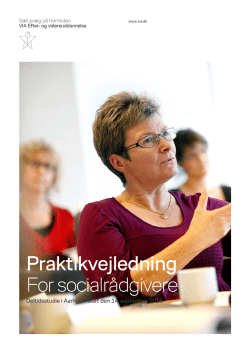 Brochure Praktikvejledning for socialrådgivere