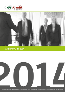 Årsrapport 2014 - DLR Kredit A/S