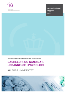 uddannelse i psykologi - Danmarks Akkrediteringsinstitution