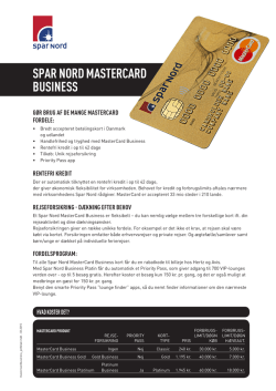 Find ud af hvilket MasterCard der passer til dig og dine