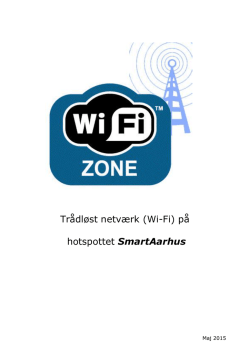 Trådløst netværk (Wi-Fi) på hotspottet