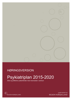 Psykiatriplan 2015-2020