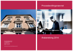 Procesbevillingsnævnet Årsberetning 2014