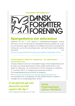 September 2015 - Dansk Forfatterforening