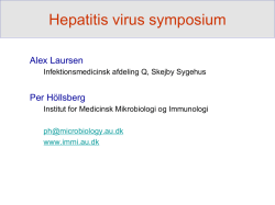 Hepatitis virus symposium