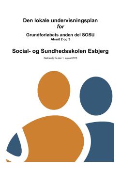 GF2 SOSU - Social- & Sundhedsskolen Esbjerg