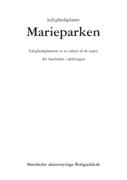 Marieparken - Dansk almennyttigt Boligselskab
