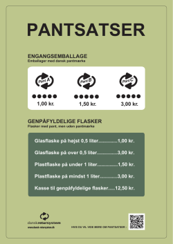 PANTSATSER - Dansk Retursystem A/S