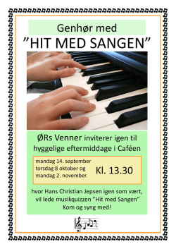 Hit med sangen efterår 2015.