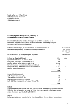Finansieringsskitse kapitaltilførsel 16.04.2015