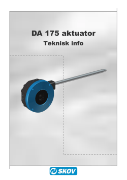 DA 175 aktuator - SKOV-a-S