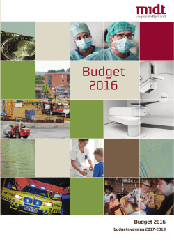 Budget 2016 - Region Midtjylland