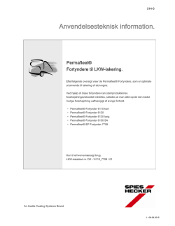 Permafleet® Fortynder 6110-6120-6130-6140 - Baden