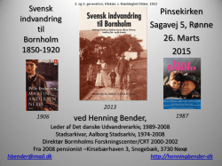 Den svenske indvandring til Bornholm
