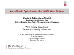 Aero-Elastic Optimization of a 10 MW Wind Turbine