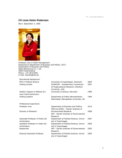 long CV as PDF - Copenhagen Business School