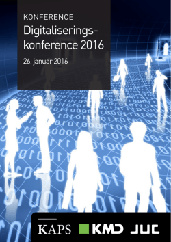 Digitaliserings- konference 2016