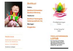 LOTUS Botilbud: - Frivilligforeningen Lotus