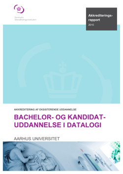 UDDANNELSE I DATALOGI - Danmarks Akkrediteringsinstitution