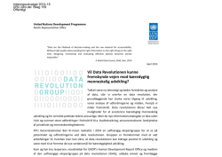 Invitation til Post-2015 Seminar om Data Revolutionen