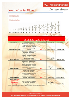 Kemi efterå r- Ukrudt - ATR