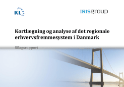 Kortlægning og analyse af det regionale erhvervsfremmesystem i