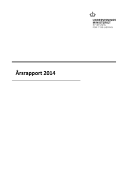 Årsrapport 2014  - Styrelsen for It og Læring