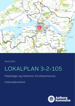 Lokalplan 3-2-105 Plejeboliger og institution, Forchhammersvej