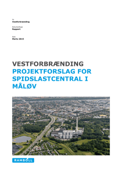 Projektforslag for spidslastcentral i Måløv