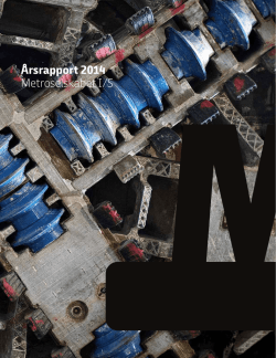 Bilag 1 - Metroselskabets årsrapport 2014