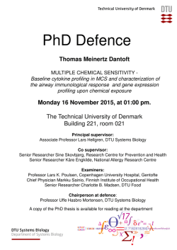 PhD Defence