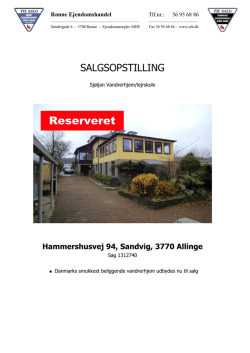 Hammershusvej 94, Sandvig, 3770 Allinge
