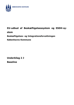 EU-udbud af Beskæftigelsessystem og ESDH-sy