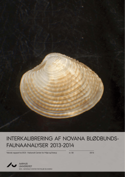 Interkalibrering af NOVANA blødbundsfaunaanalyser 2013-2014