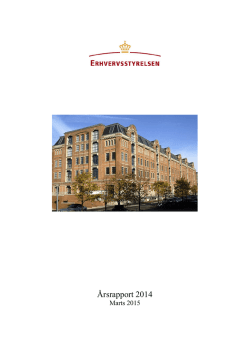 Årsrapport 2014 - Erhvervsstyrelsen